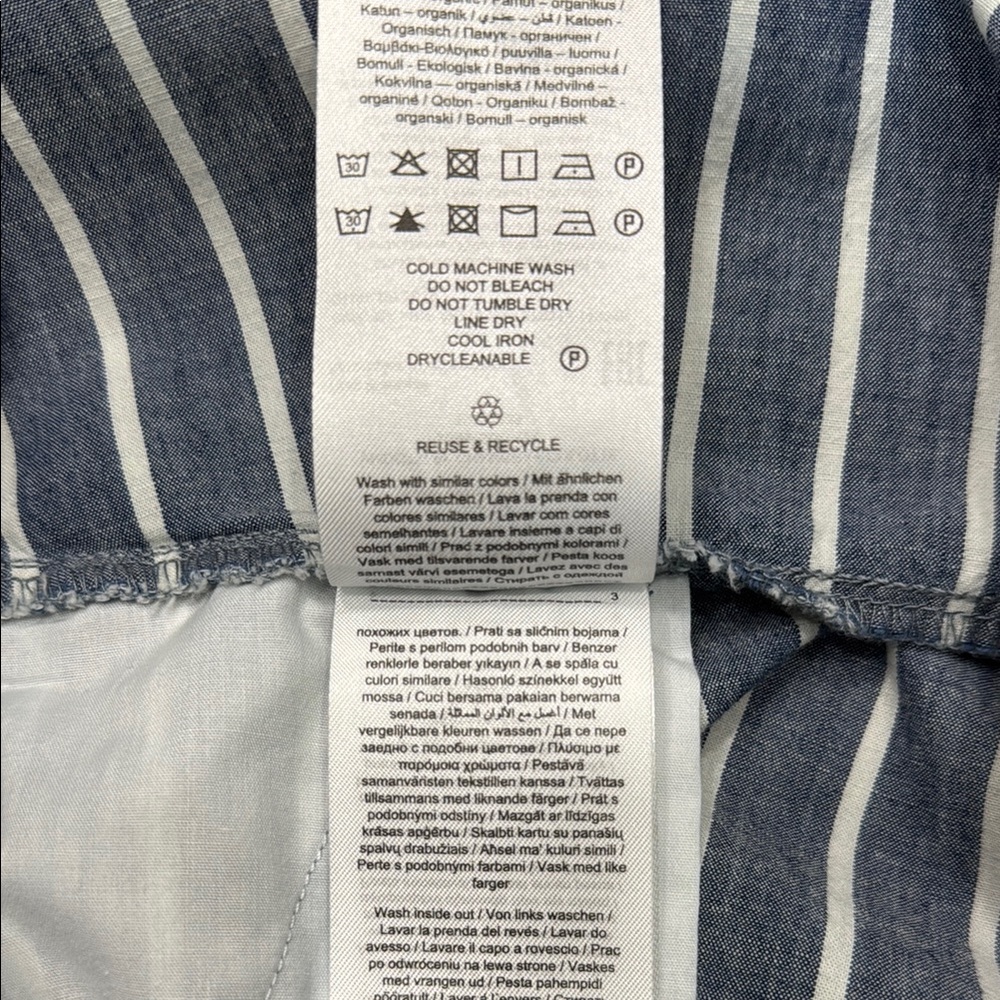 Vero Moda Blue and White Striped Jumpsuit with Tie Belt - Picture 4 of 12